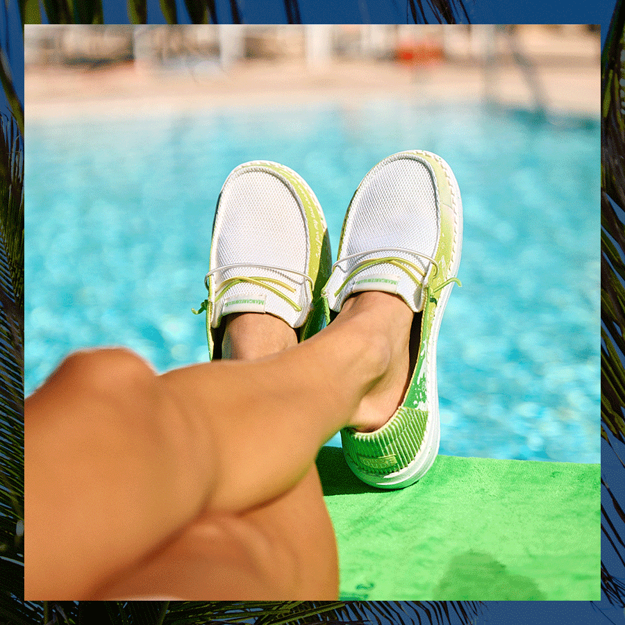 Wendy Margaritaville 2 - White/Lime - Image 2