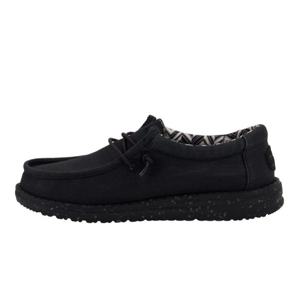 Wally Youth Stretch Canvas - Black/Black