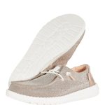 Wendy Metallic Sparkle Wide - Rose Gold