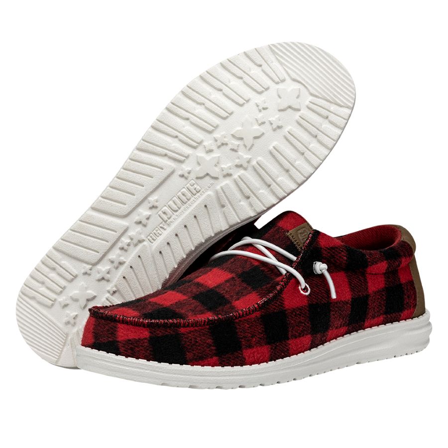 Wally Buffalo Plaid - Red and Black Plaid - Image 3
